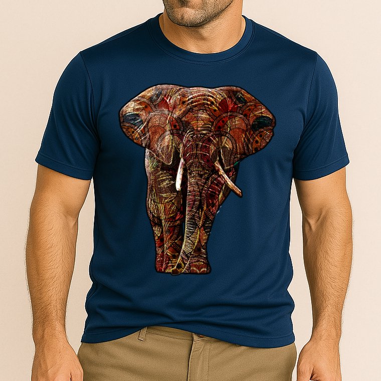 Elephant African Pattern Performance Shirt
