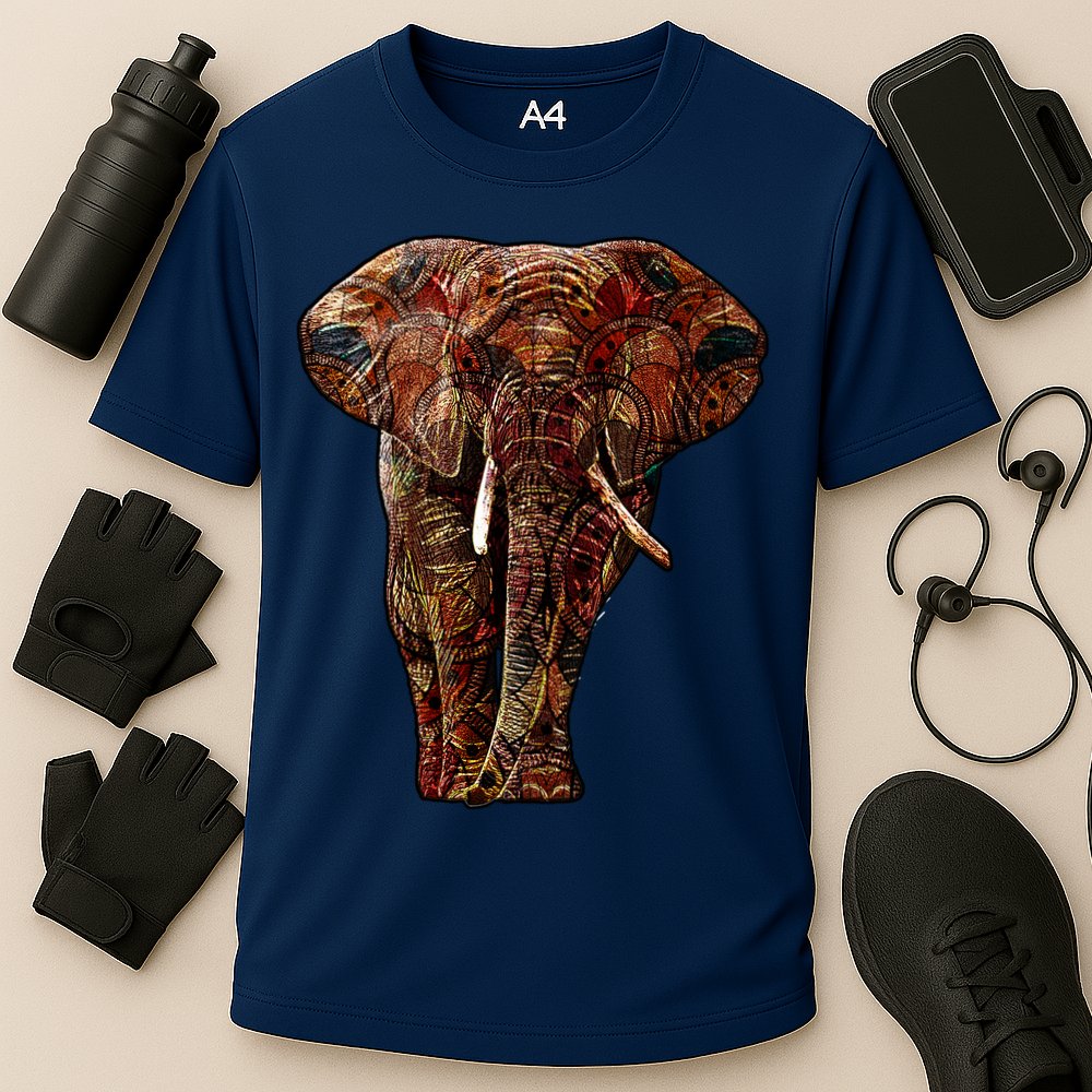 Elephant African Pattern Performance Shirt