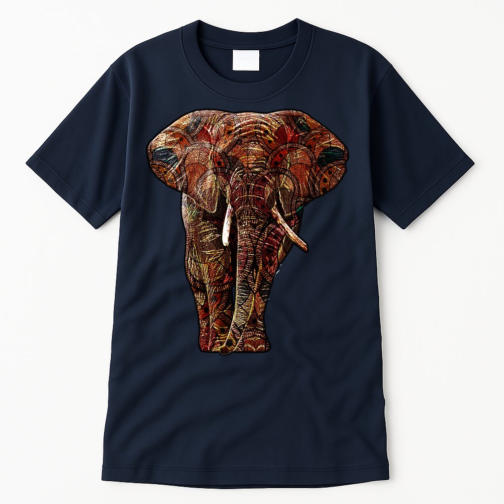 Elephant African Pattern Tall T-Shirt
