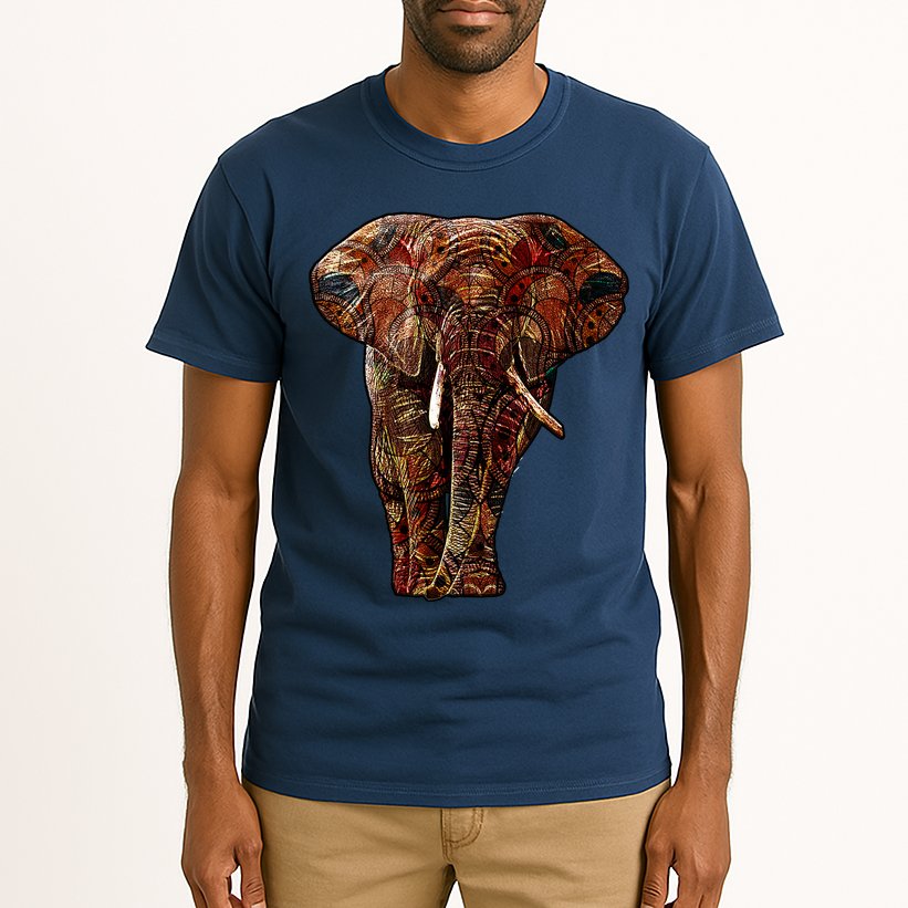 Elephant African Pattern Tall T-Shirt