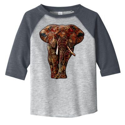 Elephant African Pattern Toddler Fine Jersey T-Shirt