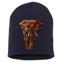 Elephant African Pattern Short Acrylic Beanie