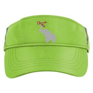 Elephant Autism Awareness Ribbon Adult Drive Performance Visor