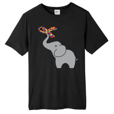 Elephant Autism Awareness Ribbon Tall Fusion ChromaSoft Performance T-Shirt