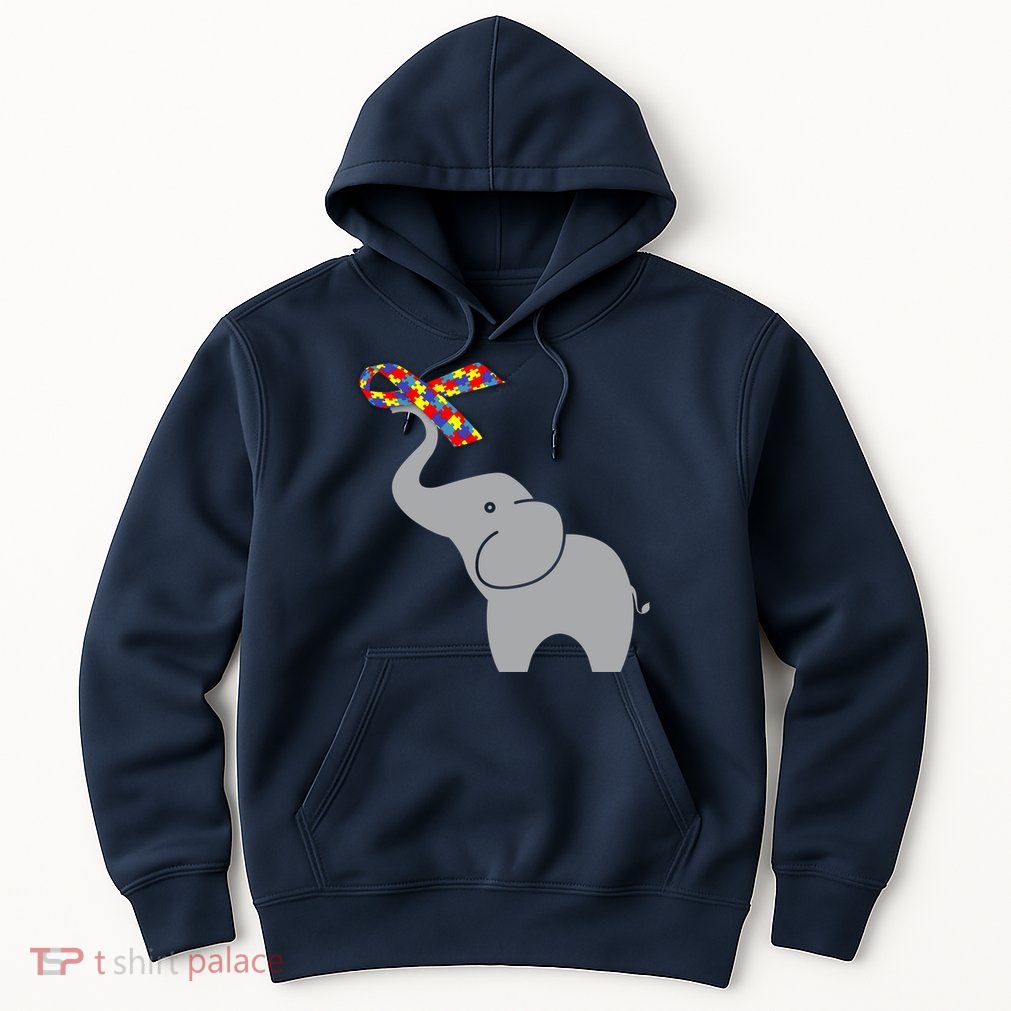 Elephant Autism Awareness Ribbon Hoodie
