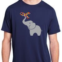 Elephant Autism Awareness Ribbon Adult ChromaSoft Performance T-Shirt