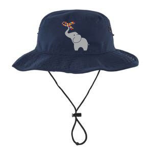 Elephant Autism Awareness Ribbon Legacy Cool Fit Booney Bucket Hat