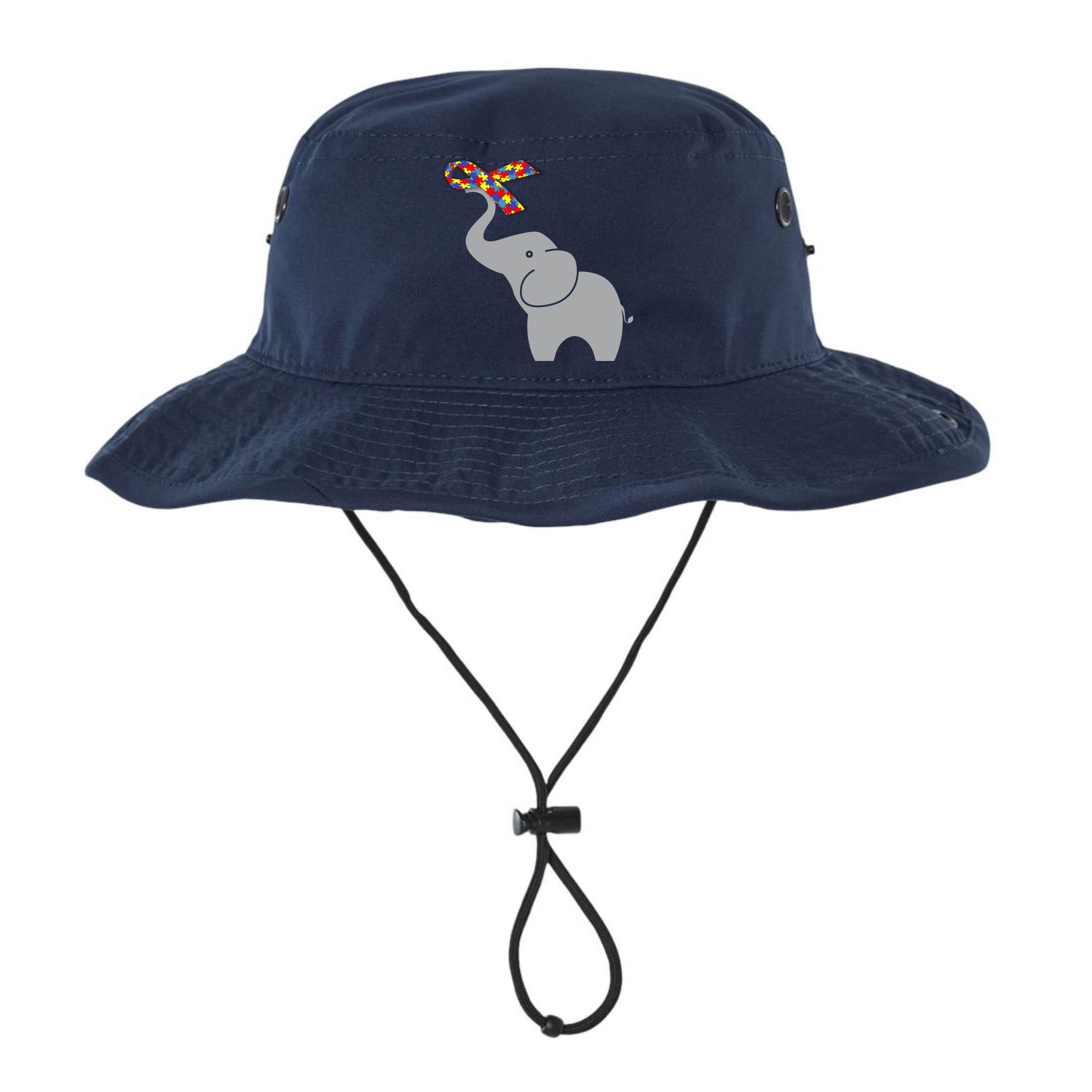 Elephant Autism Awareness Ribbon Bucket Hat