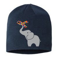 Elephant Autism Awareness Ribbon Sustainable Beanie