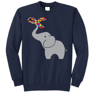 Elephant Autism Awareness Ribbon Tall Sweatshirt