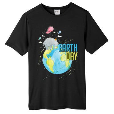 Elephant Earth Day Tall Fusion ChromaSoft Performance T-Shirt