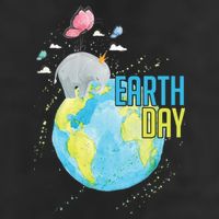 Elephant Earth Day 11oz C Handle Ceramic Mug
