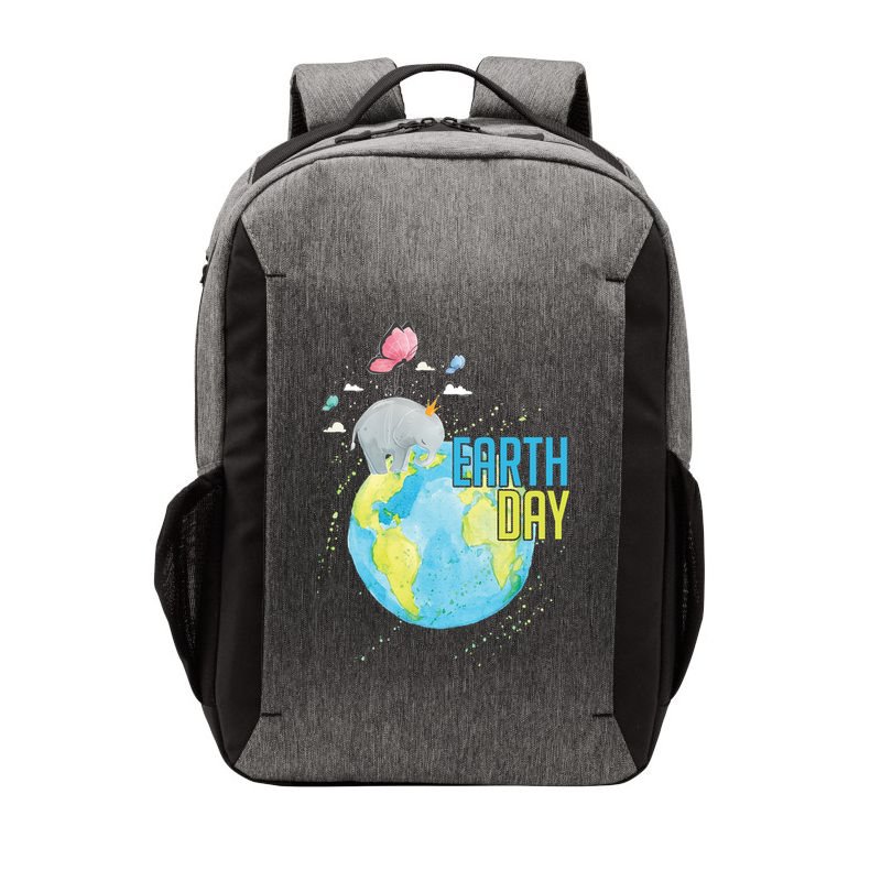 Elephant Earth Day Vector Backpack