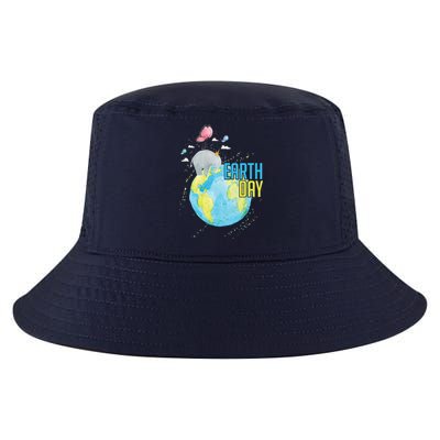 Elephant Earth Day Cool Comfort Performance Bucket Hat