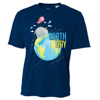 Elephant Earth Day Cooling Performance Crew T-Shirt