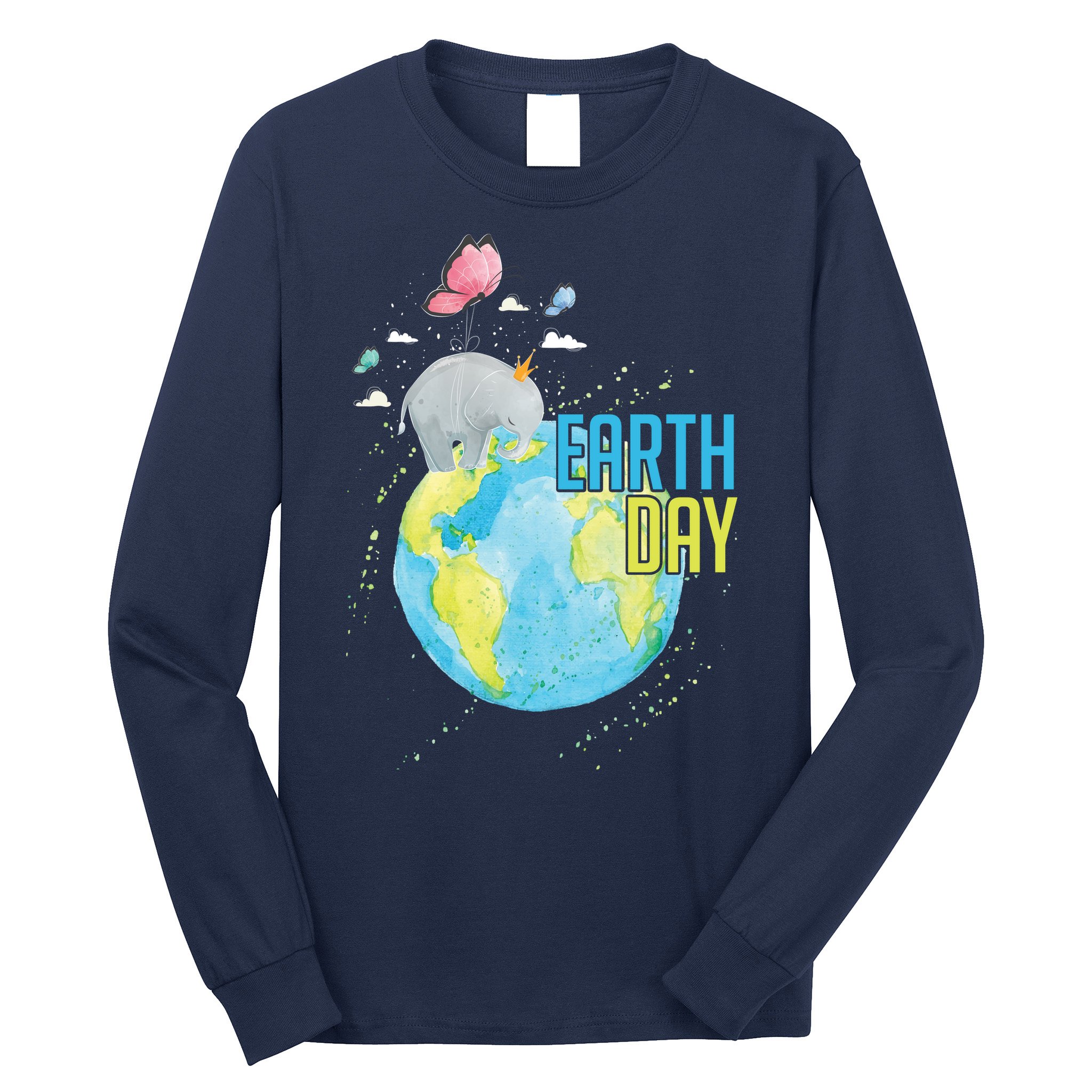 Elephant Earth Day Long Sleeve Shirt