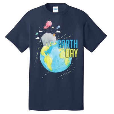 Elephant Earth Day Tall T-Shirt