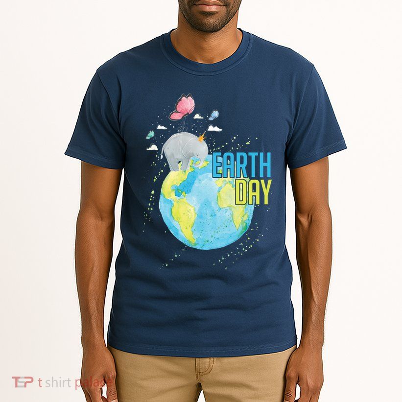 Elephant Earth Day Tall T-Shirt