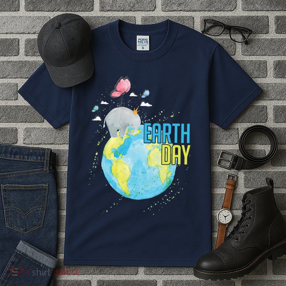 Elephant Earth Day Tall T-Shirt