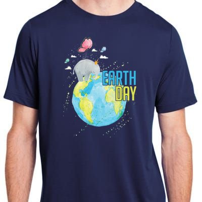 Elephant Earth Day Adult ChromaSoft Performance T-Shirt