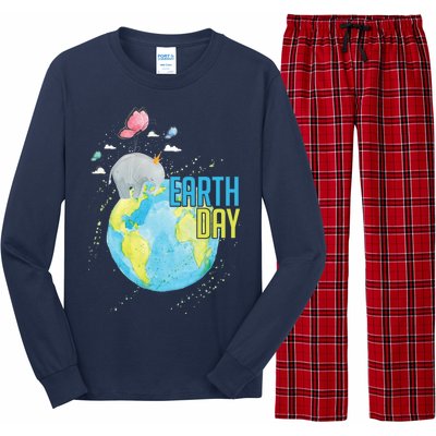 Elephant Earth Day Long Sleeve Pajama Set