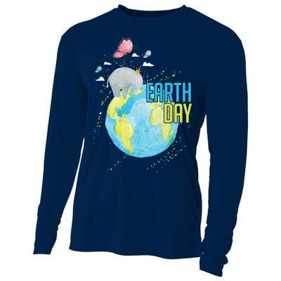 Elephant Earth Day Cooling Performance Long Sleeve Crew