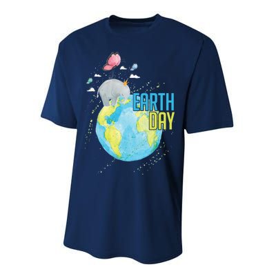 Elephant Earth Day Performance Sprint T-Shirt