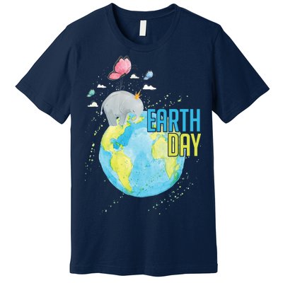 Elephant Earth Day Premium T-Shirt