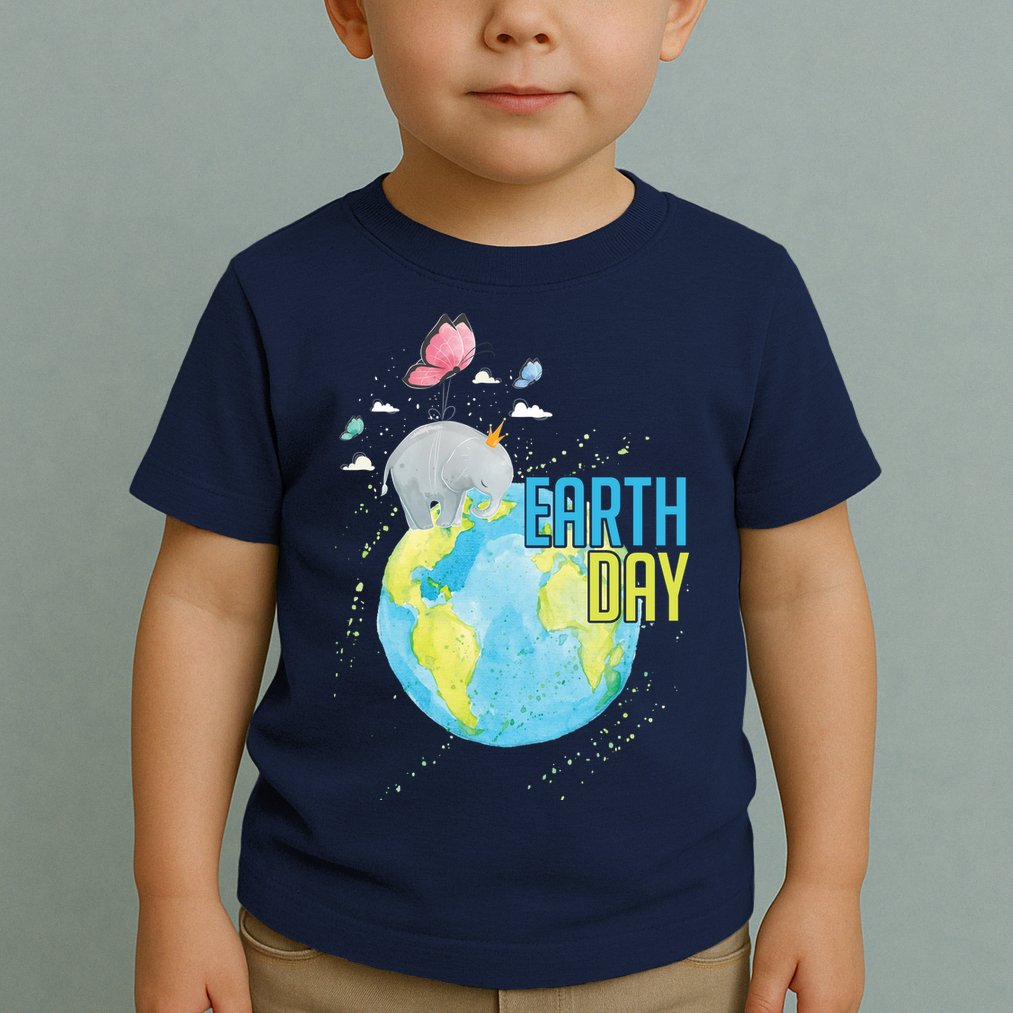 Elephant Earth Day Toddler T-Shirt