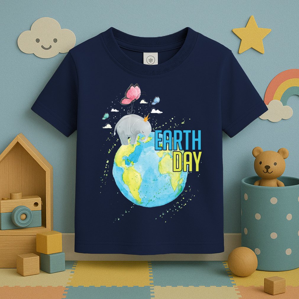 Elephant Earth Day Toddler T-Shirt