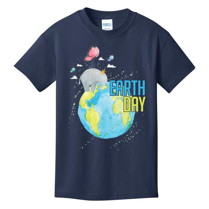 Elephant Earth Day Kids T-Shirt