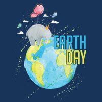 Elephant Earth Day Kids T-Shirt