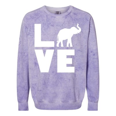 Elephant Love Colorblast Crewneck Sweatshirt