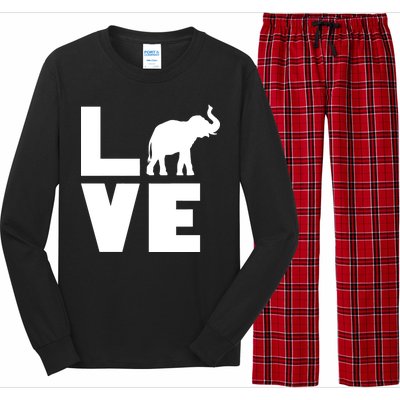 Elephant Love Long Sleeve Pajama Set