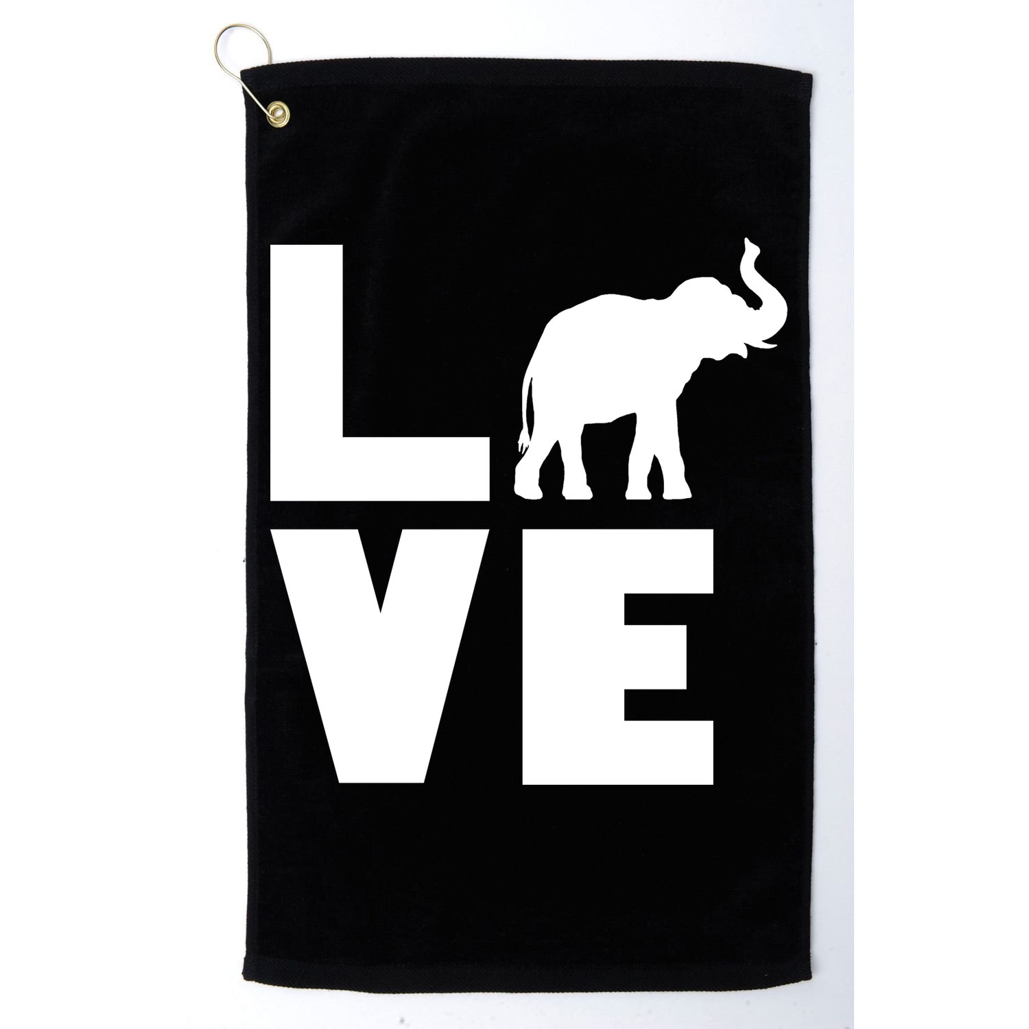 Elephant Love Golf Towel