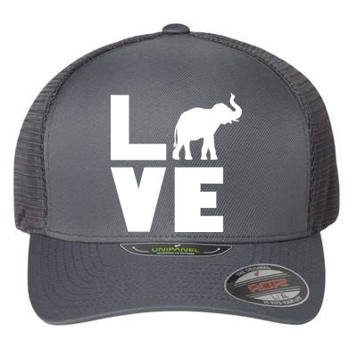 Elephant Love Flexfit Unipanel Trucker Cap