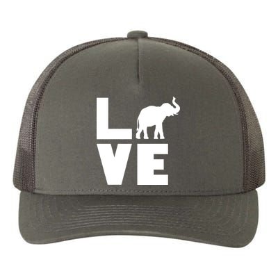 Elephant Love Yupoong Adult 5-Panel Trucker Hat