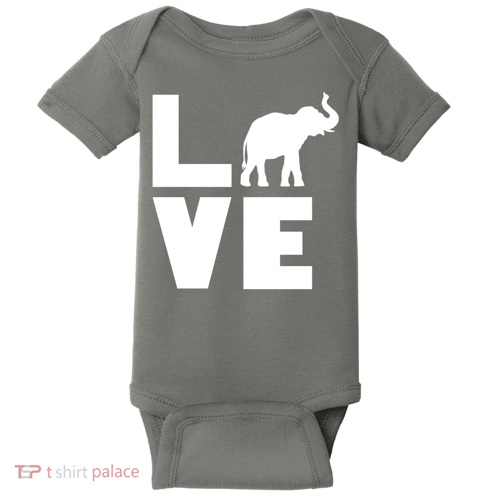 Elephant Love Baby Bodysuit