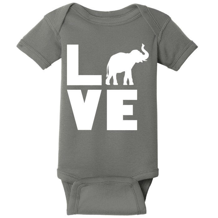 Elephant Love Baby Bodysuit