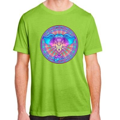 Elephant Mandala Pastel Rainbow Adult ChromaSoft Performance T-Shirt