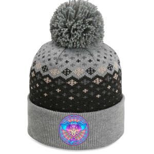 Elephant Mandala Pastel Rainbow The Baniff Cuffed Pom Beanie