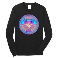 Elephant Mandala Pastel Rainbow Long Sleeve Shirt