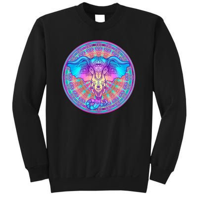 Elephant Mandala Pastel Rainbow Sweatshirt