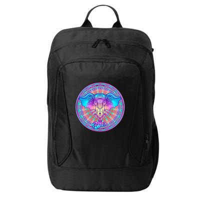 Elephant Mandala Pastel Rainbow City Backpack