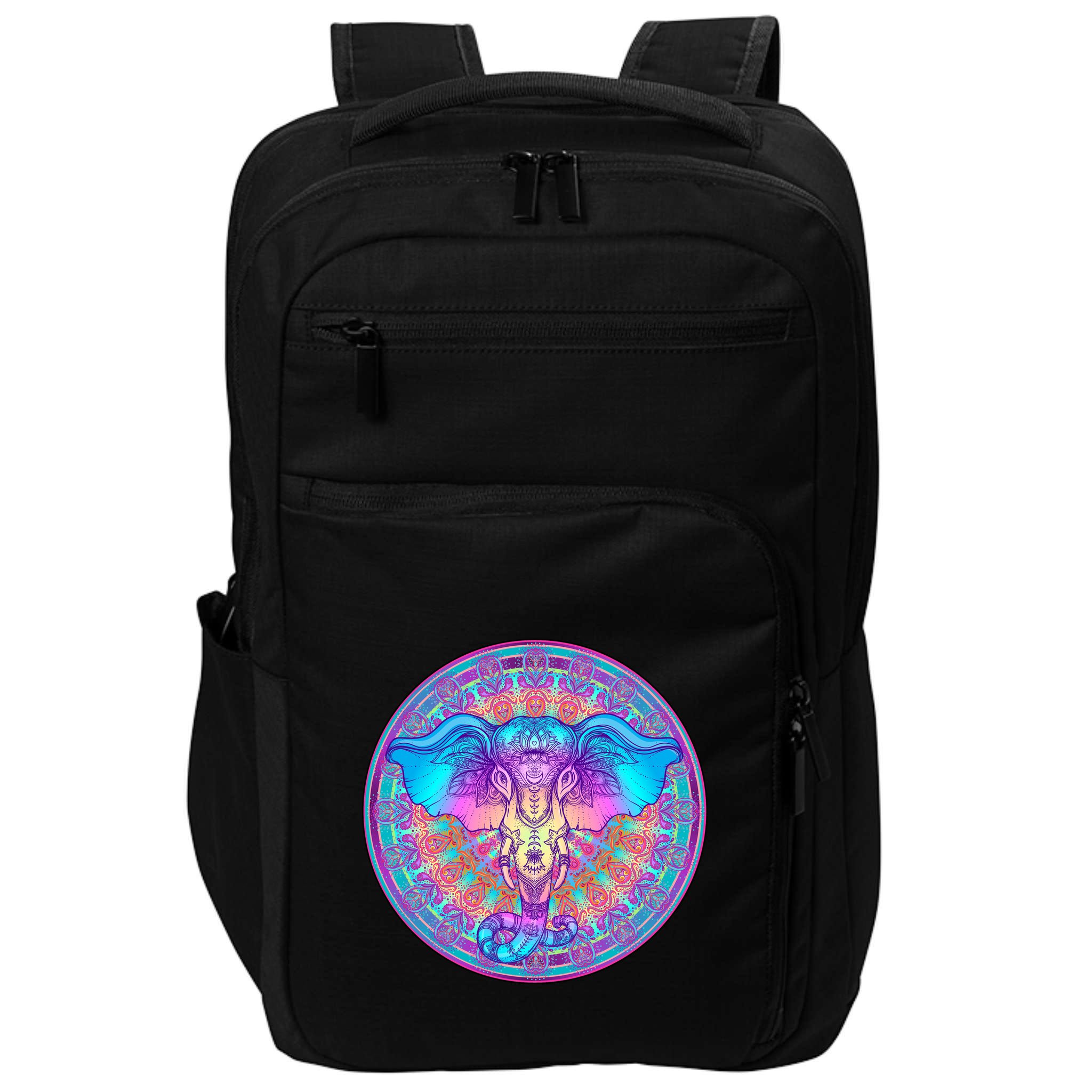 Elephant Mandala Pastel Rainbow Impact Tech Backpack