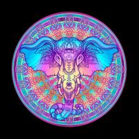 Elephant Mandala Pastel Rainbow Impact Tech Backpack