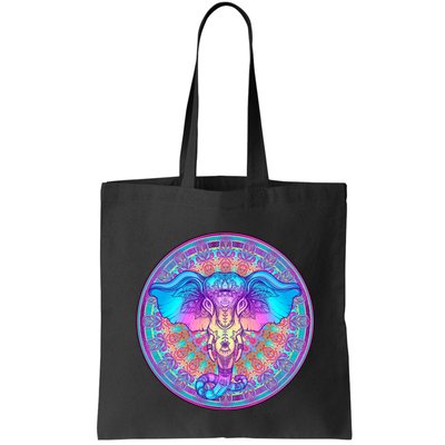 Elephant Mandala Pastel Rainbow Bag