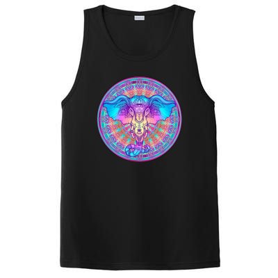 Elephant Mandala Pastel Rainbow PosiCharge Competitor Tank