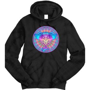 Elephant Mandala Pastel Rainbow Tie Dye Hoodie