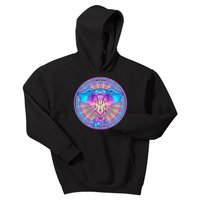 Elephant Mandala Pastel Rainbow Kids Hoodie